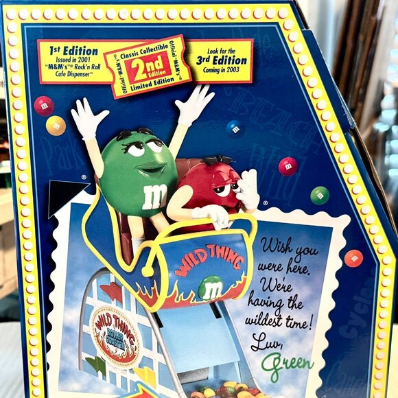M&M's WILD THING ROLLER COASTER DISPENSER Candy M&M Red/Green Characters 2nd ed - Picture 5 of 16